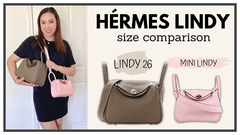 mini hermes lindy|Hermes lindy size comparison.